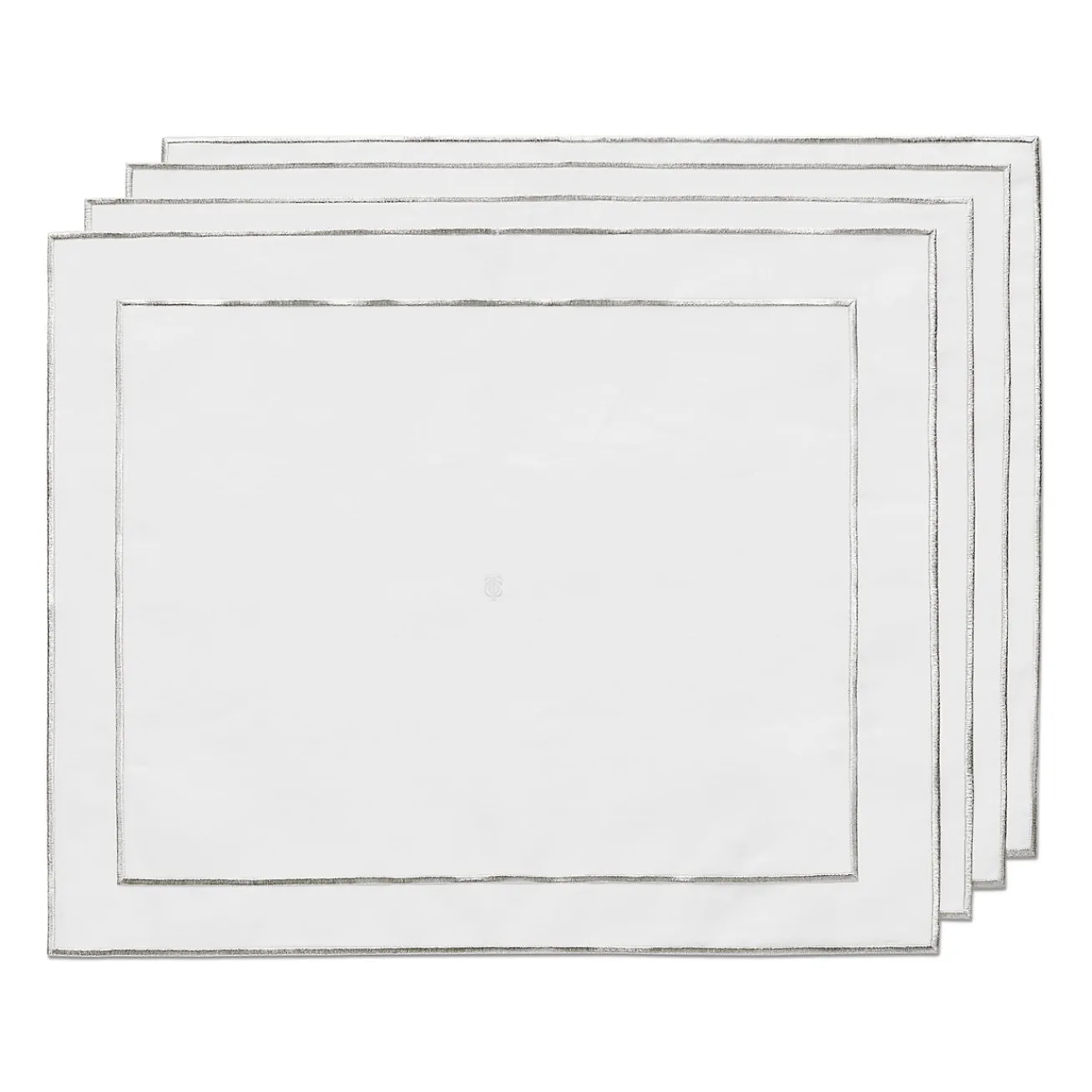 Tiffany & Co. Tiffany Home Essentials Embroidered Placemats in Linen, Set of Four | ^ Decor|Table Linens