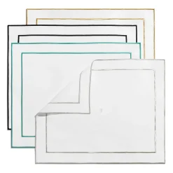 Tiffany & Co. Tiffany Home Essentials Embroidered Placemats in Linen, Set of Four | ^ Decor|Table Linens
