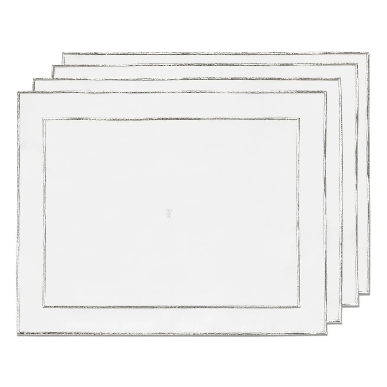 Tiffany & Co. Tiffany Home Essentials Embroidered Placemats in Linen, Set of Four | ^ Decor|Table Linens
