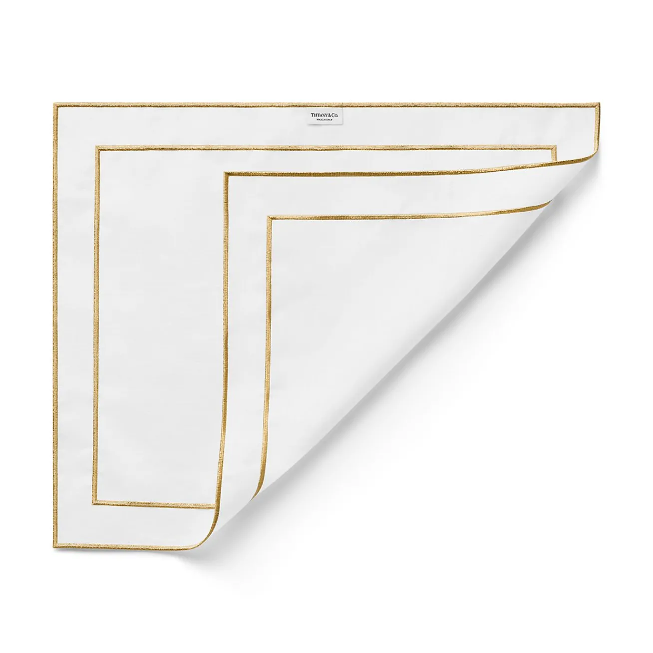 Tiffany & Co. Tiffany Home Essentials Embroidered Placemats in Linen, Set of Four | ^ The Home|Housewarming Gifts