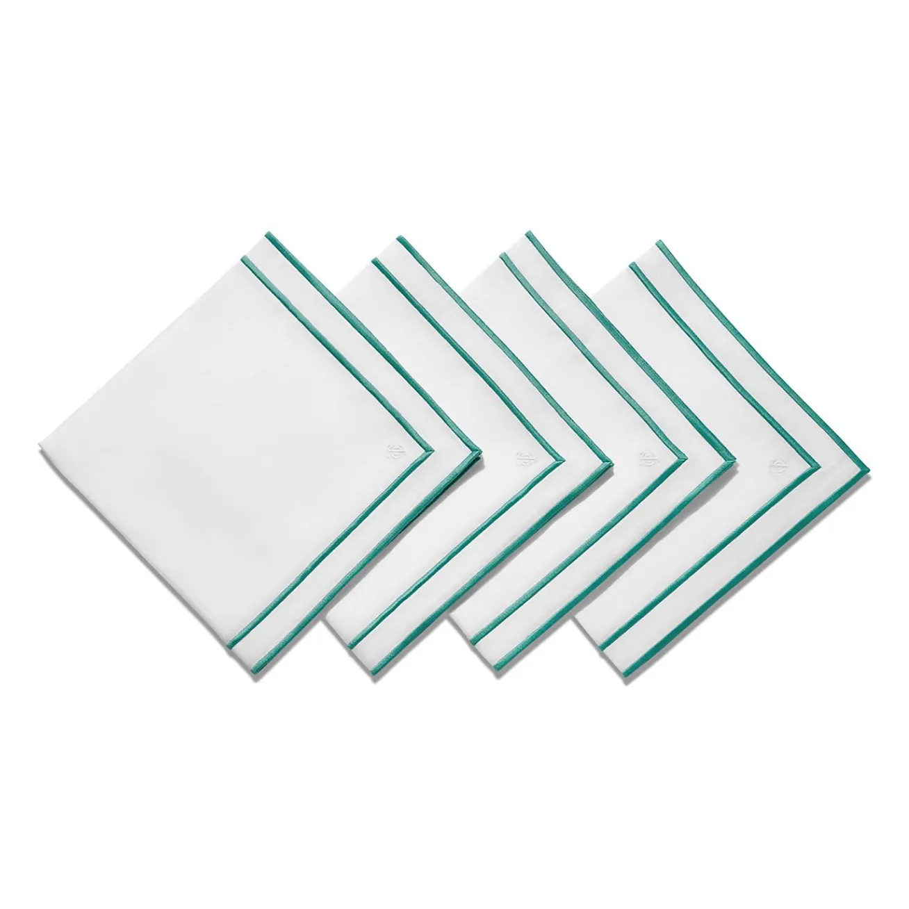 Tiffany & Co. Tiffany Home Essentials Embroidered Napkins in Linen, Set of Four | ^ Tiffany Blue® Gifts|Wedding Gifts