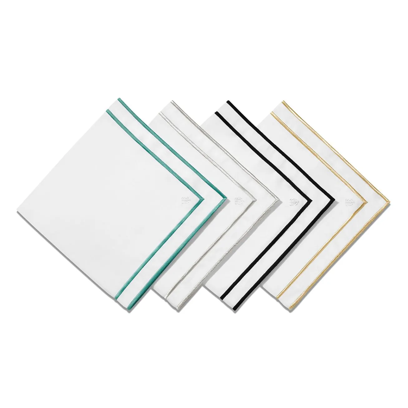 Tiffany & Co. Tiffany Home Essentials Embroidered Napkins in Linen, Set of Four | ^ Tiffany Blue® Gifts|Wedding Gifts