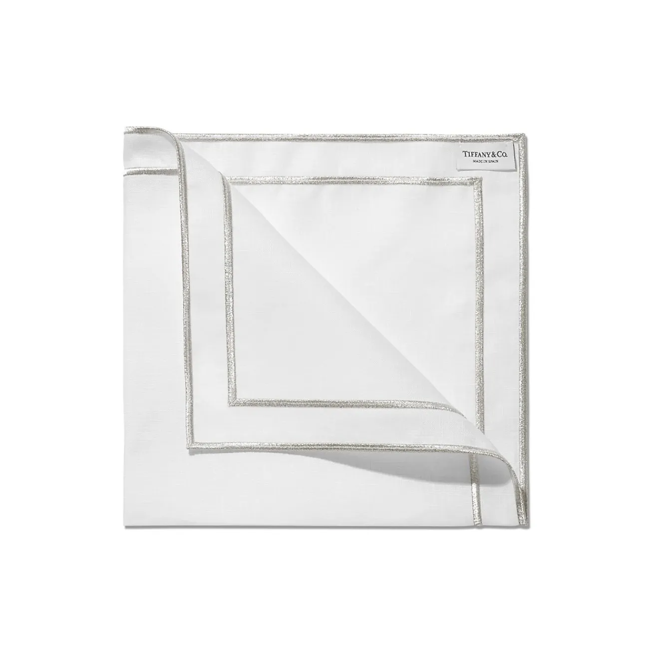 Tiffany & Co. Tiffany Home Essentials Embroidered Napkins in Linen, Set of Four | ^ Decor|Table Linens