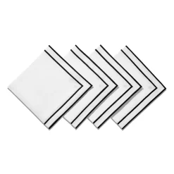Tiffany & Co. Tiffany Home Essentials Embroidered Napkins in Linen, Set of Four | ^ Decor|Table Linens
