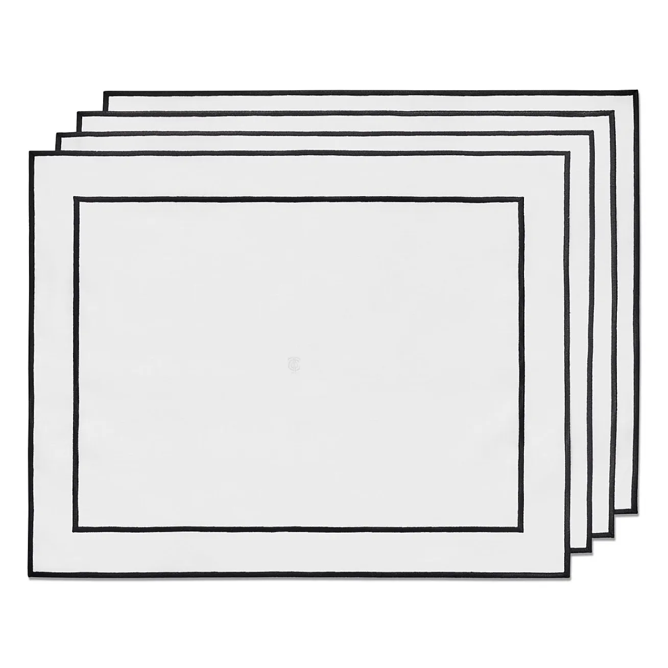 Tiffany & Co. Tiffany Home Essentials Embroidered Placemats in Linen, Set of Four | ^ Decor|Table Linens