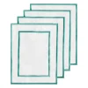 Tiffany & Co. Tiffany Home Essentials Embroidered Cocktail Napkins in Linen, Set of Four | ^ The Home|Housewarming Gifts