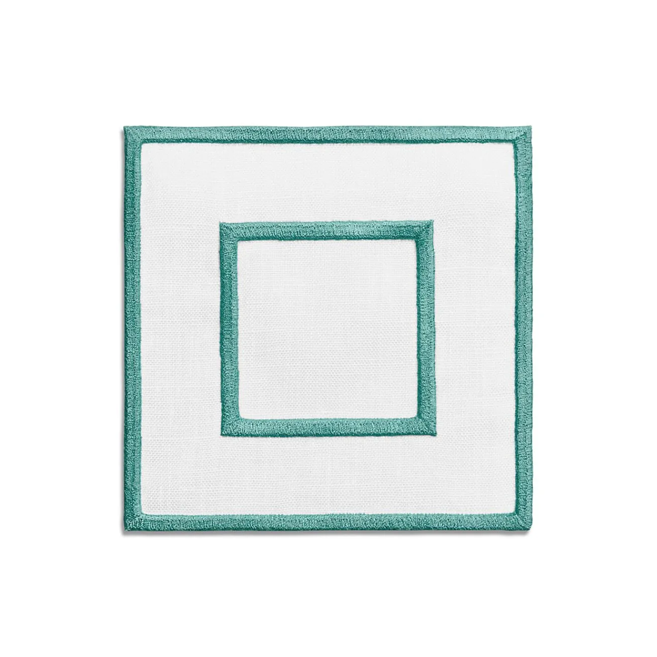 Tiffany & Co. Tiffany Home Essentials Embroidered Coasters in Linen, Set of Four | ^ Tiffany Blue® Gifts|Decor