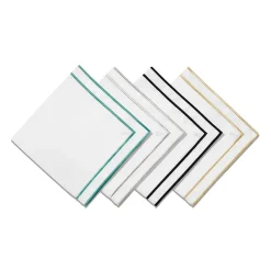 Tiffany & Co. Tiffany Home Essentials Embroidered Napkins in Linen, Set of Four | ^ Decor|Table Linens