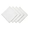 Tiffany & Co. Tiffany Home Essentials Scalloped Napkins in White Linen, Set of Four | ^ Decor|Table Linens