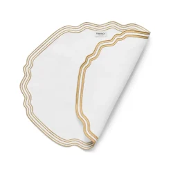 Tiffany & Co. Tiffany Home Essentials Wave Placemats in Linen, Set of Four | ^ The Home|Housewarming Gifts