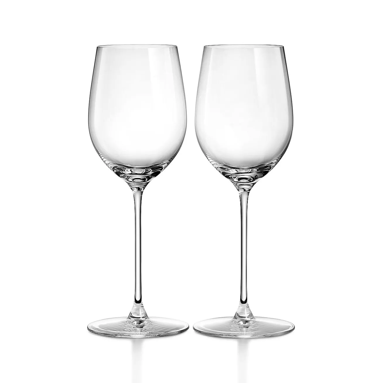 Tiffany & Co. Tiffany Home Essentials White Wine Glasses in Crystal Glass, Set of Two | ^ The Home|Housewarming Gifts