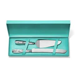 Tiffany & Co. Tiffany Jardin cake knife and server in sterling silver. | ^ Tableware|Flatware & Trays