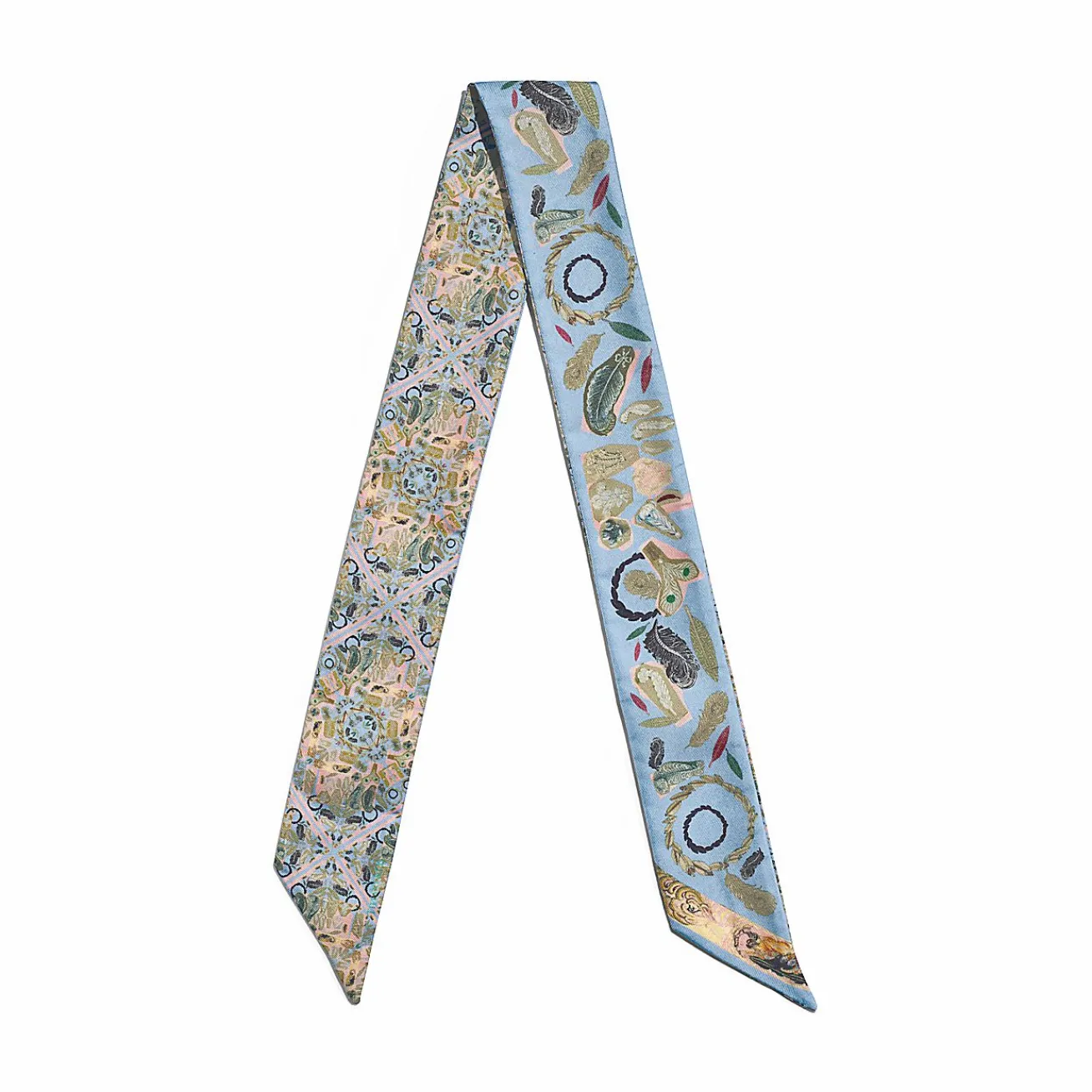 Tiffany & Co. Tiffany Jardin Feather Ribbon Scarf in Tiffany Blue® Silk | ^Women Women's Accessories
