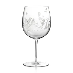 Tiffany & Co. Tiffany Jardin Red Wine Glass in Hand-etched Glass | ^ The Couple|Wedding Gifts