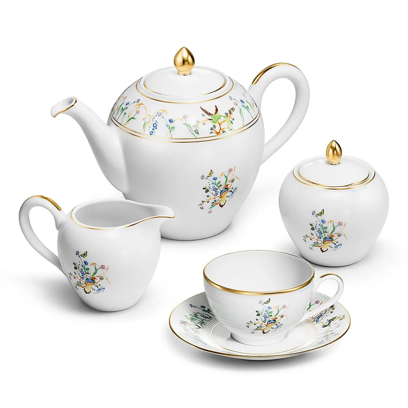 Tiffany & Co. Tiffany Jardin Sugar Bowl in Porcelain | ^ The Home|Housewarming Gifts