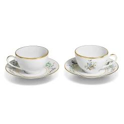 Tiffany & Co. Tiffany Jardin Teacup and Saucer in Porcelain, Set of Two | ^ The Home|Housewarming Gifts