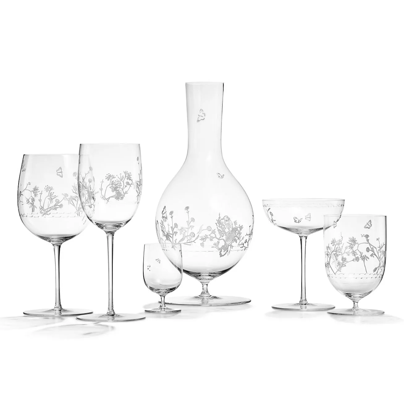 Tiffany & Co. Tiffany Jardin Water Glass in Hand-etched Glass | ^ The Home|Housewarming Gifts