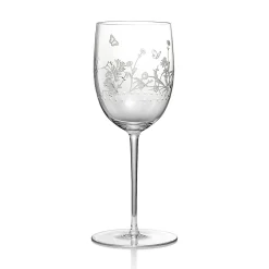 Tiffany & Co. Tiffany Jardin White Wine Glass in Hand-etched Glass | ^ The Home|Housewarming Gifts