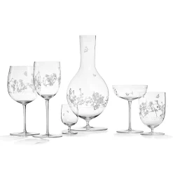 Tiffany & Co. Tiffany Jardin White Wine Glass in Hand-etched Glass | ^ The Home|Housewarming Gifts