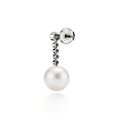 Tiffany & Co. Tiffany Jazz™ earrings in platinum with South Sea cultured pearls and diamonds. | ^ Earrings|Platinum Jewelry