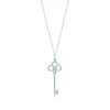 Tiffany & Co. Tiffany Keys Crown Key in White Gold with Diamonds, 1.5" | ^ Necklaces & Pendants