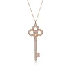 Tiffany & Co. Tiffany Keys crown key in 18k rose gold with pavé diamonds. | ^ Necklaces & Pendants|Rose Gold Jewelry