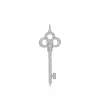Tiffany & Co. Tiffany Keys crown key in platinum with pavé diamonds. | ^ Platinum Jewelry|Diamond Jewelry