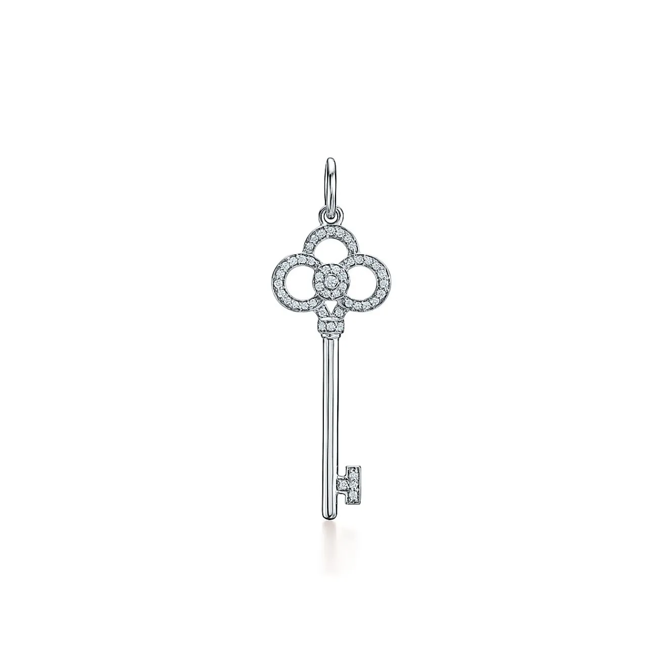 Tiffany & Co. Tiffany Keys Crown Key in White Gold with Diamonds, 1.5" | ^ Diamond Jewelry