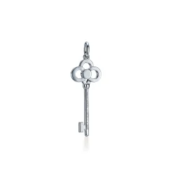 Tiffany & Co. Tiffany Keys Crown Key in White Gold with Diamonds, 1.5" | ^ Diamond Jewelry