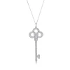 Tiffany & Co. Tiffany Keys crown key in platinum with pavé diamonds. | ^ Necklaces & Pendants|Platinum Jewelry