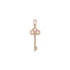 Tiffany & Co. Tiffany Keys fleur de lis key in 18k rose gold with diamonds, mini. | ^ Rose Gold Jewelry|Diamond Jewelry