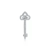 Tiffany & Co. Tiffany Keys Fleur de Lis Key Brooch in Platinum with Diamonds | ^ Brooches|Platinum Jewelry