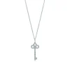 Tiffany & Co. Tiffany Keys fleur de lis key pendant in platinum with diamonds. | ^ Platinum Jewelry|Diamond Jewelry