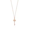 Tiffany & Co. Tiffany Keys fleur de lis key in 18k rose gold with diamonds, mini. | ^ Necklaces & Pendants