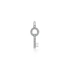Tiffany & Co. Tiffany Keys modern keys open round key pendant in 18k white gold with diamonds. | ^ Diamond Jewelry