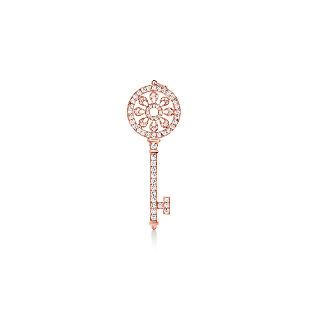 Tiffany & Co. Tiffany Keys petals key in 18k rose gold with diamonds. | ^ Rose Gold Jewelry|Diamond Jewelry
