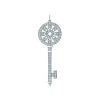 Tiffany & Co. Tiffany Keys petals key pendant in platinum with diamonds. | ^ Platinum Jewelry|Diamond Jewelry
