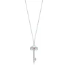 Tiffany & Co. Tiffany Keys Tiffany Fleur de Lis key pendant in platinum with gemstones. | ^ Necklaces & Pendants|Platinum Jewelry