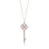 Tiffany & Co. Tiffany Keys Tiffany Victoria® key pendant in rose gold with diamonds, medium. | ^ Necklaces & Pendants|Rose Gold Jewelry
