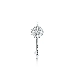 Tiffany & Co. Tiffany Keys Tiffany Victoria® key pendant in platinum with diamonds. | ^ Platinum Jewelry|Diamond Jewelry
