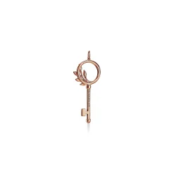 Tiffany & Co. Tiffany Keys Tiffany Victoria® diamond vine circle key in 18k rose gold, medium. | ^ Rose Gold Jewelry|Diamond Jewelry