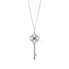 Tiffany & Co. Tiffany Keys Tiffany Victoria® key pendant in platinum with gemstones, medium. | ^ Necklaces & Pendants|Platinum Jewelry