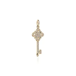 Tiffany & Co. Tiffany Keys Tiffany Victoria® key in 18k gold with diamonds, mini. | ^ Gold Jewelry|Diamond Jewelry