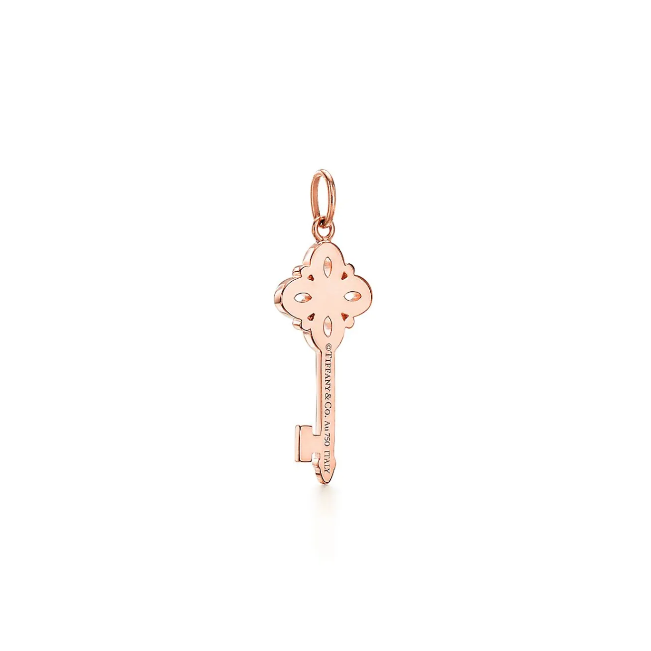 Tiffany & Co. Tiffany Keys Tiffany Victoria® key in 18k rose gold with diamonds, mini. | ^ Rose Gold Jewelry|Diamond Jewelry