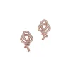 Tiffany & Co. Tiffany Keys Woven Keys Earrings in Rose Gold with Diamonds | ^ Earrings|New Jewelry