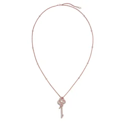 Tiffany & Co. Tiffany Keys Woven Keys Extra Large Pendant in Rose Gold with Diamonds | ^ Necklaces & Pendants|New Jewelry