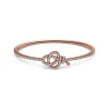 Tiffany & Co. Tiffany Keys Woven Keys Hinged Bracelet in Rose Gold with Diamonds | ^ Bracelets|New Jewelry
