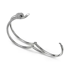 Tiffany & Co. Tiffany Knot Double Row Bracelet in White Gold with Diamonds | ^ Bracelets|Diamond Jewelry