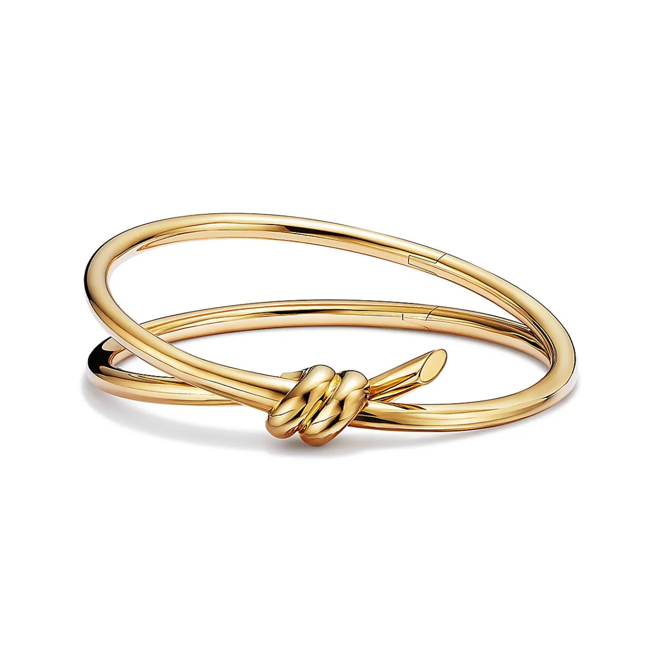 Tiffany & Co. Tiffany Knot Double Row Hinged Bangle in Yellow Gold | ^ Bracelets|Men's Jewelry