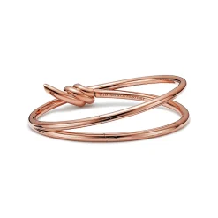 Tiffany & Co. Tiffany Knot Double Row Hinged Bangle in Rose Gold | ^ Bracelets|Men's Jewelry